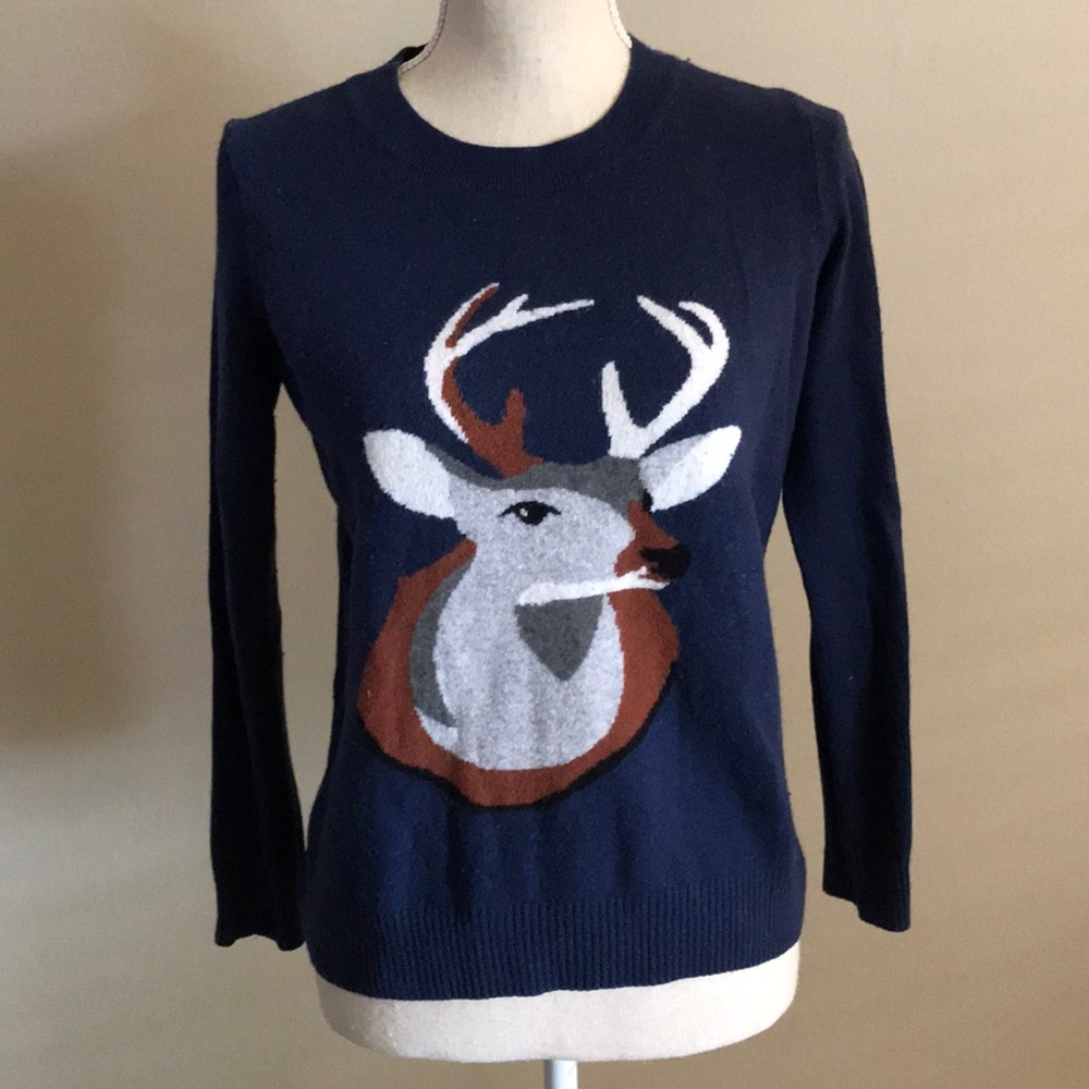 M wool madewell deer antler sweater